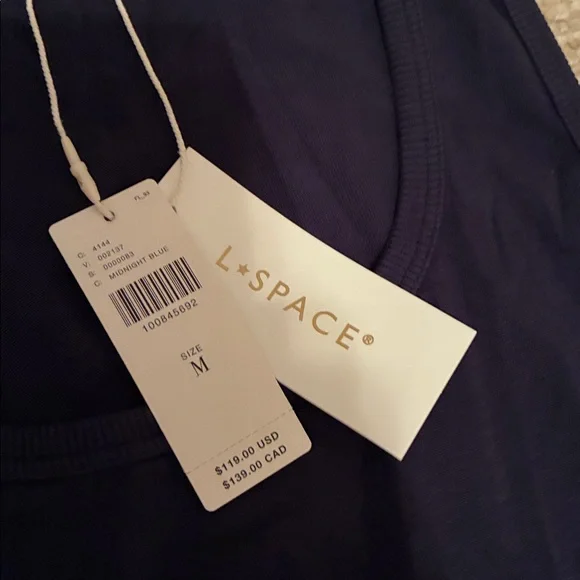 NWT Anthropologie x LSPACE Tie-Waist Blue Maxi Dress Sz M - Picture 8 of 10